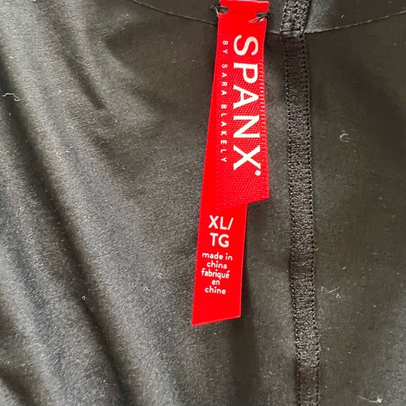 SPANX Thinkstincts open bust, mid-thigh shapewear bodysuit sz XL black - Picture 3 of 5